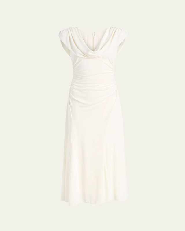 Carino Draped Midi Dress